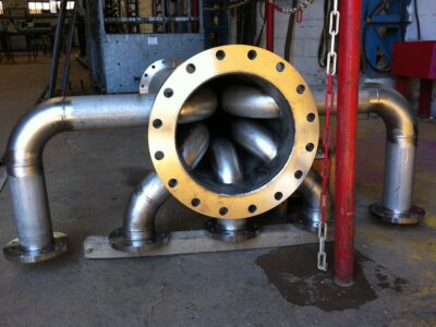 Filtre tangentiel inox en fin de fabrication – Poutet Filtration